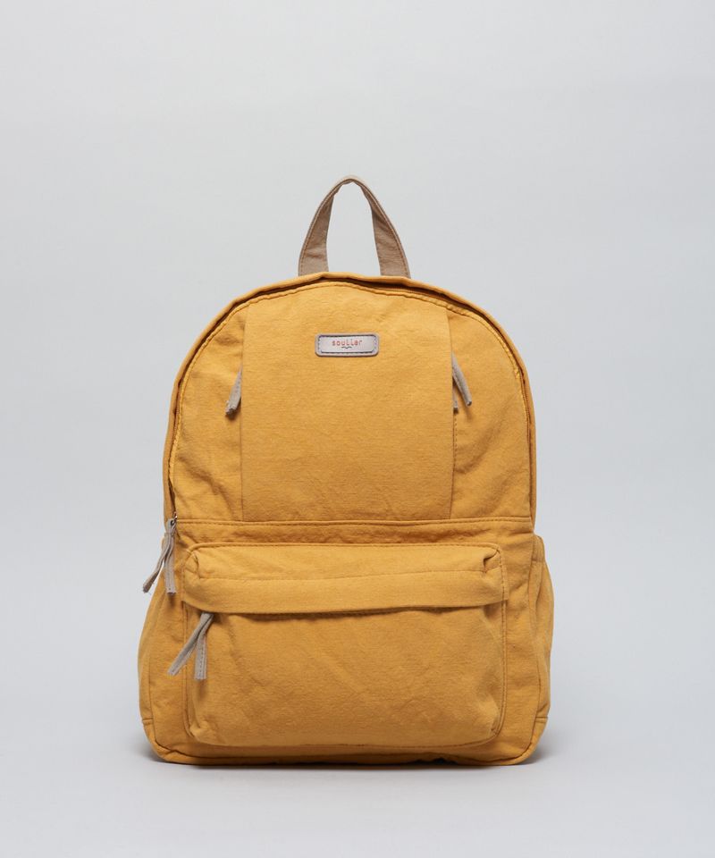 Mochila Lona Lisa - Mostarda u - mostarda