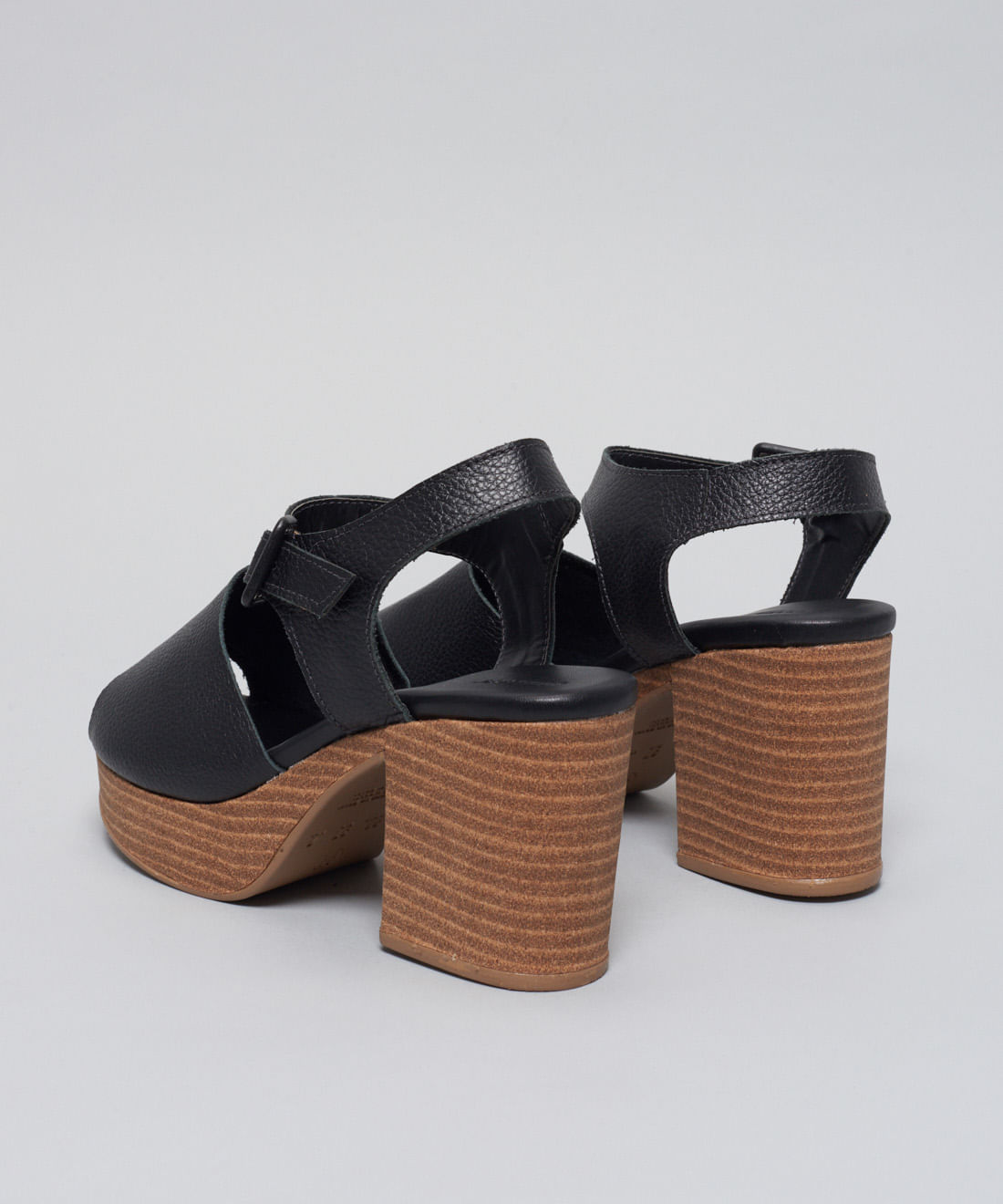 Meia Pata Couro Basica - Preto - Imagem 3