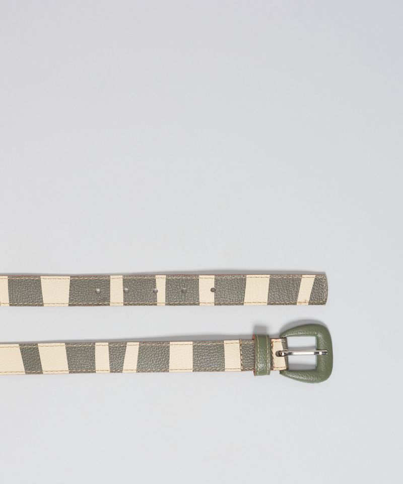Cinto Listra Bold - Listra Verde Militar m - listra verde militar