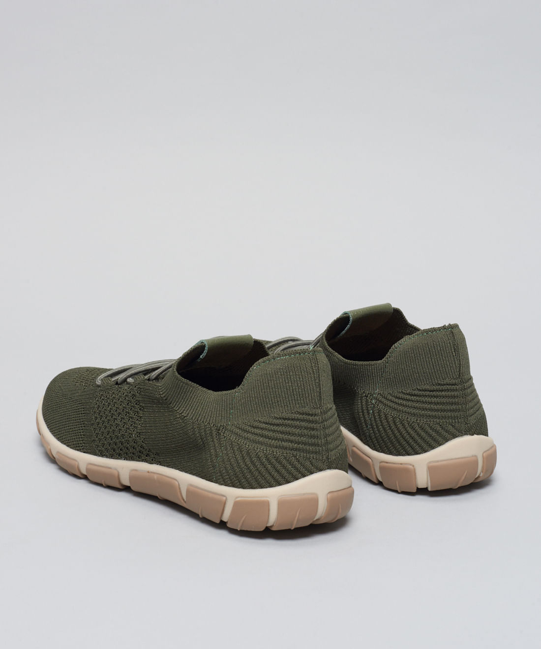 Tenis Knit Frances - Verde Militar - Imagem 3