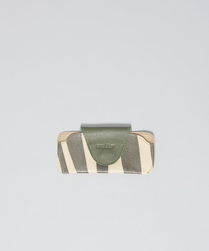Porta Oculos Listra Bold - Listra Verde Militar u - listra verde militar