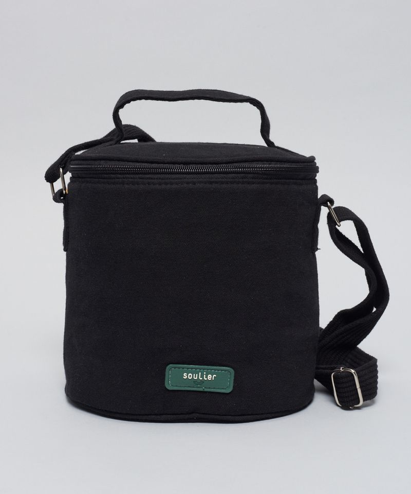 Marmiteira Oval Lona - Preto u - preto