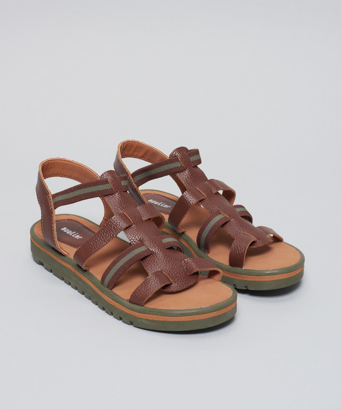 Rasteira Tratorada Duo Elastico - Chocolate - Imagem 7