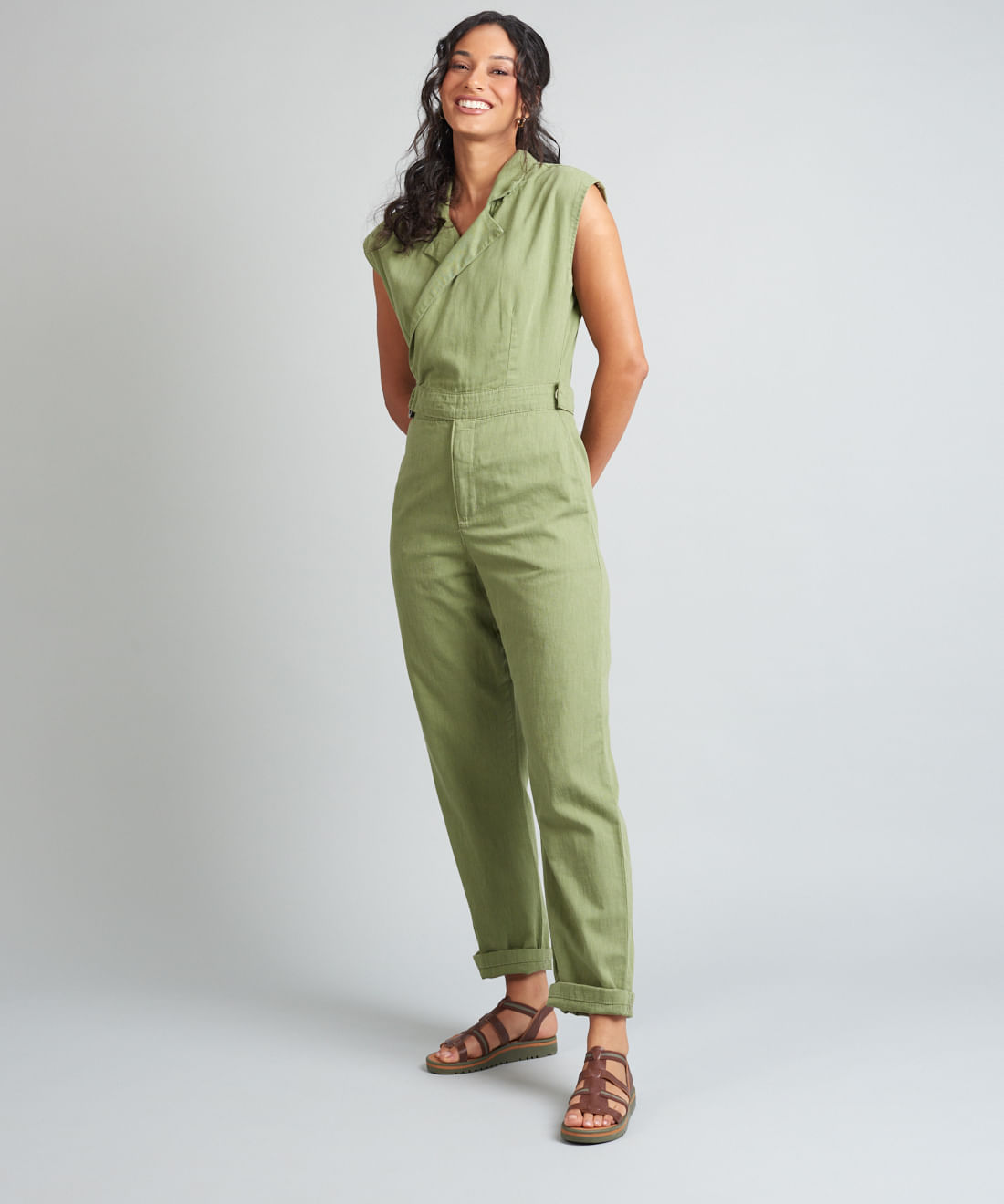 Rasteira Tratorada Duo Elastico - Chocolate - Imagem 10