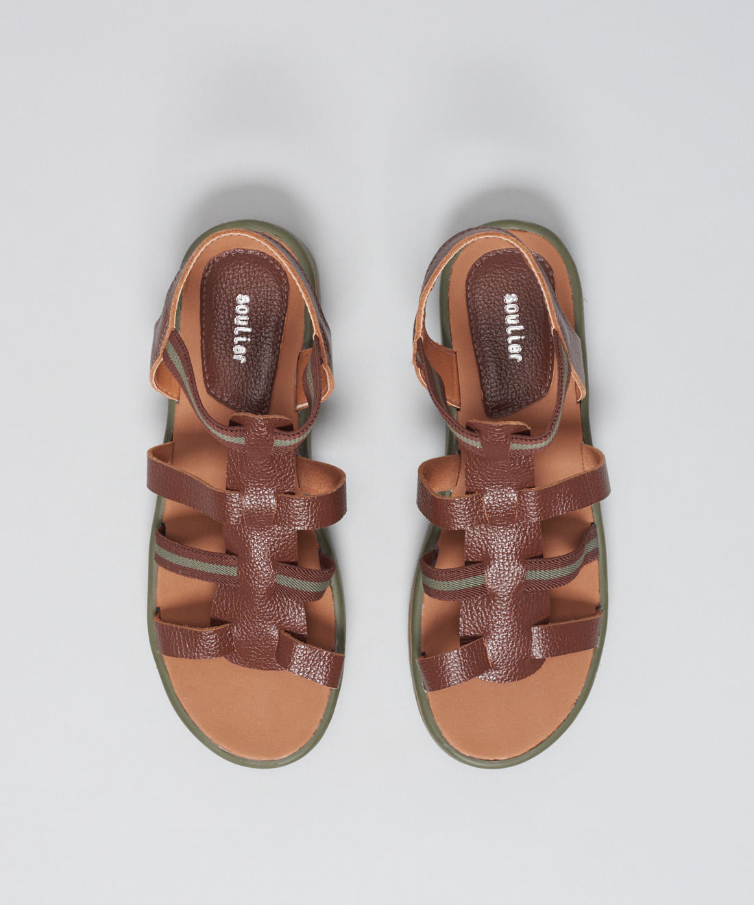 Rasteira Tratorada Duo Elastico - Chocolate - Imagem 39