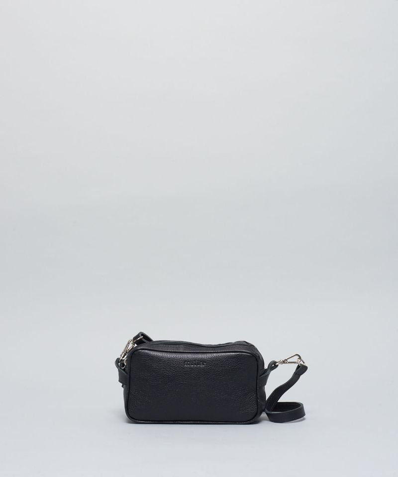 Bolsa p Couro 2 Alcas - Preto u - preto