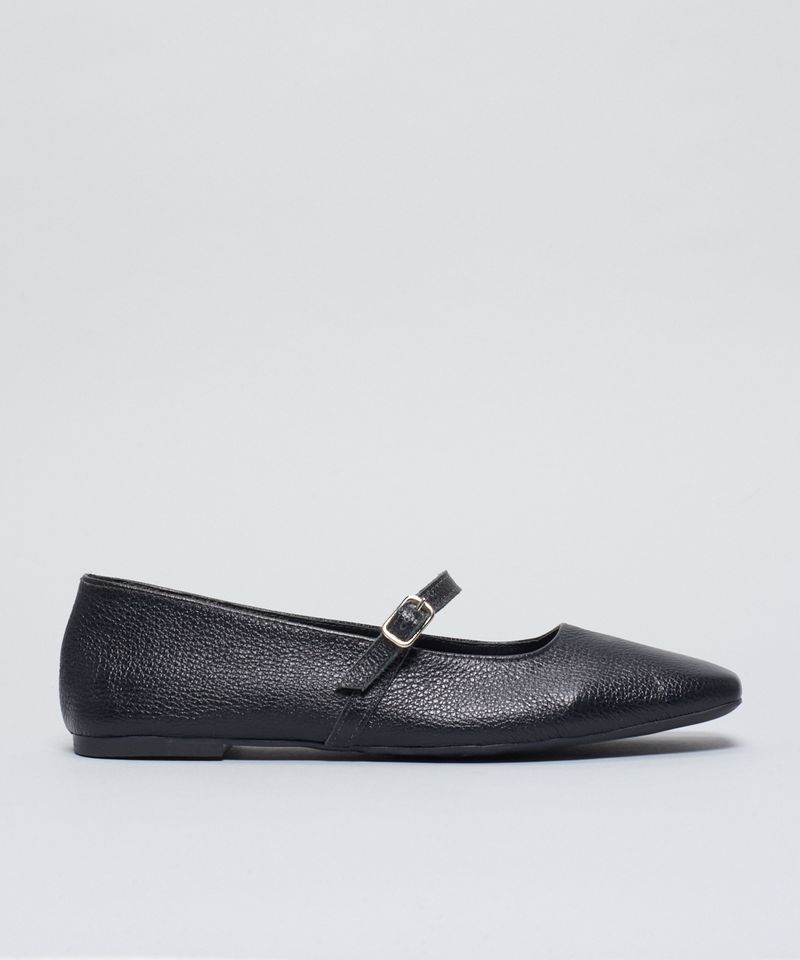 Sapatilha Couro Bailarina - Preto 36 - preto