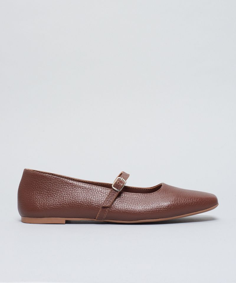 Sapatilha Couro Bailarina - Chocolate 39 - chocolate