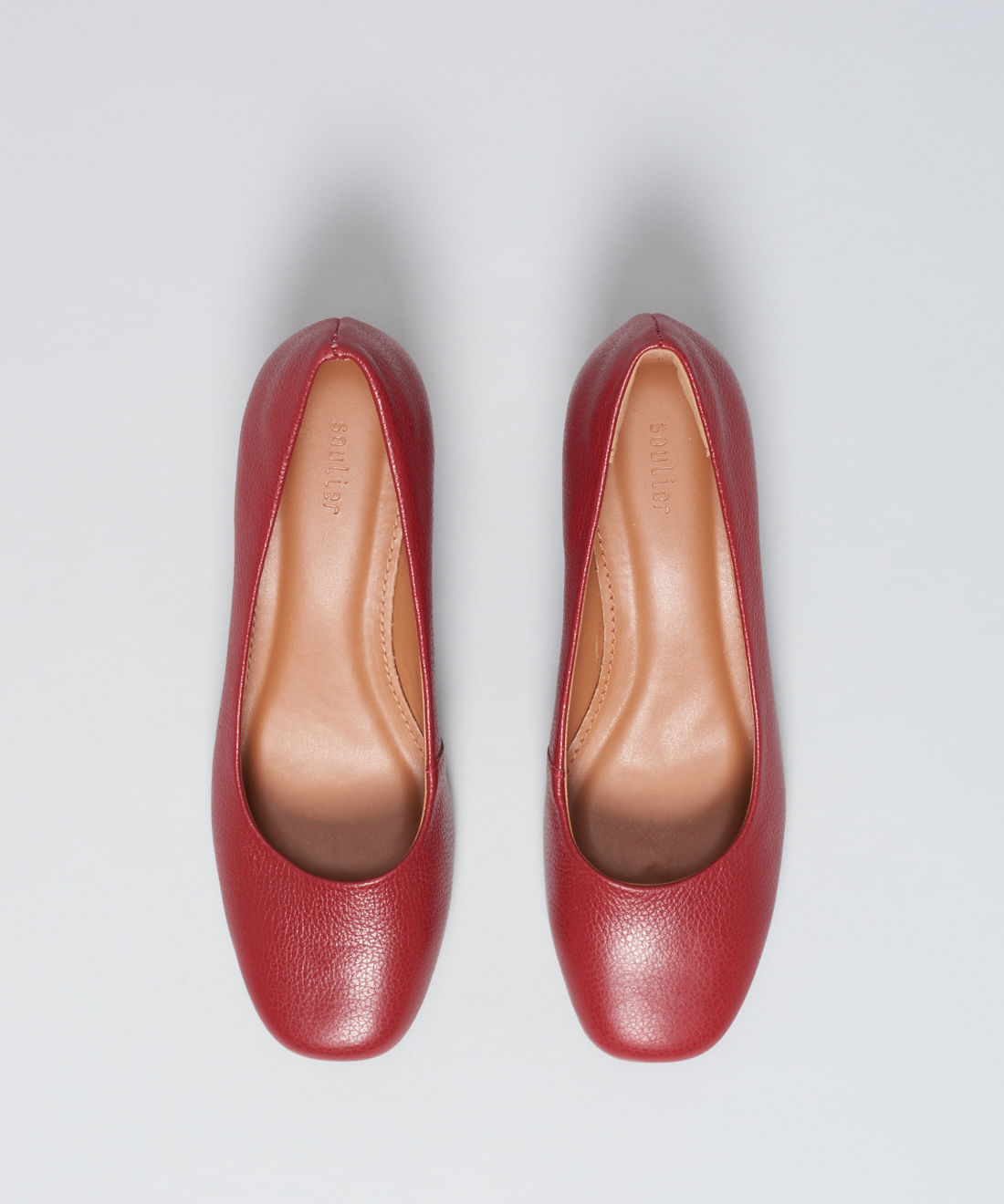 Scarpin Saltinho Couro - Merlot - Imagem 9