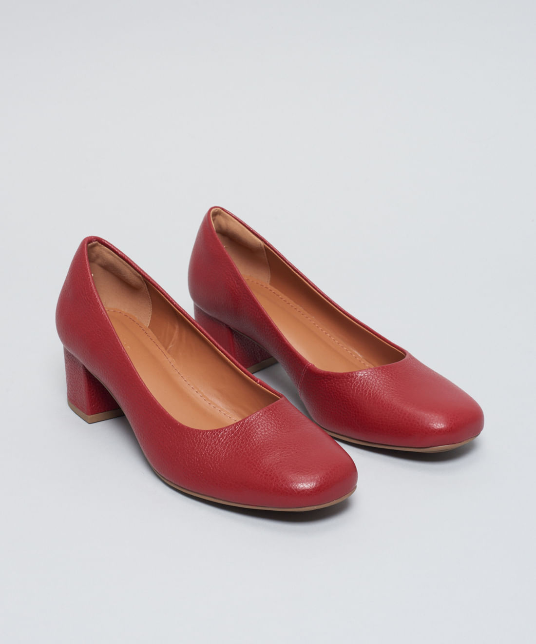 Scarpin Saltinho Couro - Merlot - Imagem 32