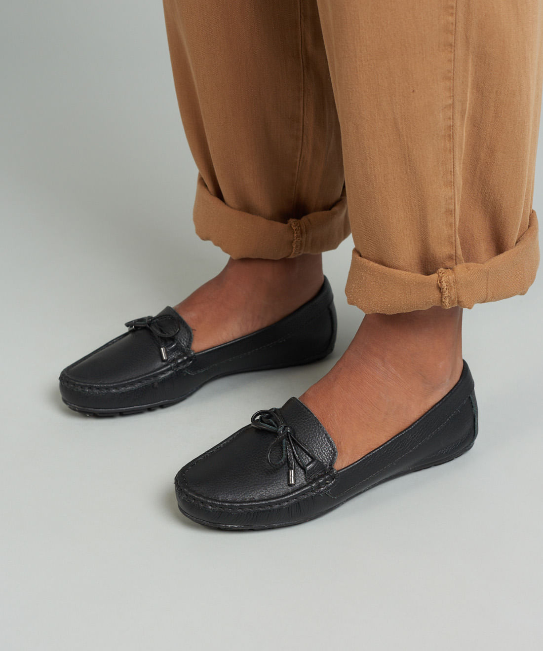 Mocassim Couro Detalhe - Preto - Imagem 10