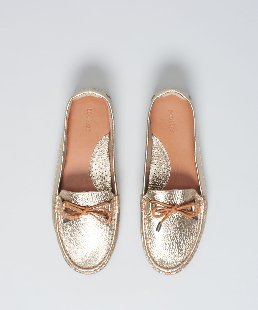Mocassim Couro Detalhe - Prata Velho - Imagem 46