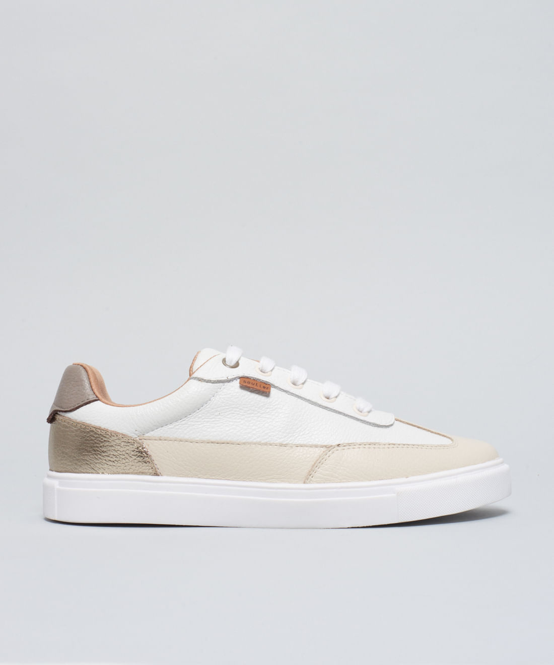Tenis Couro Gaspea Isa - Branco