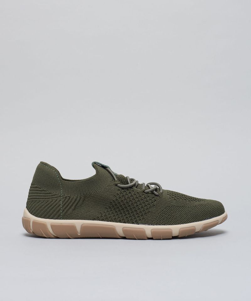 Tenis Knit Frances - Verde Militar 34 - verde militar