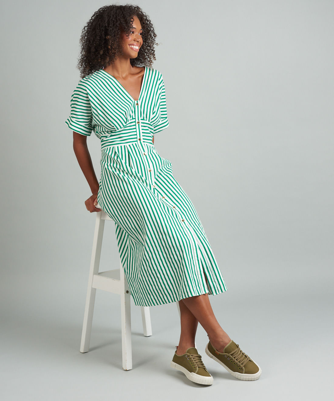 Tenis Lona Ivy - Verde Militar - Imagem 30