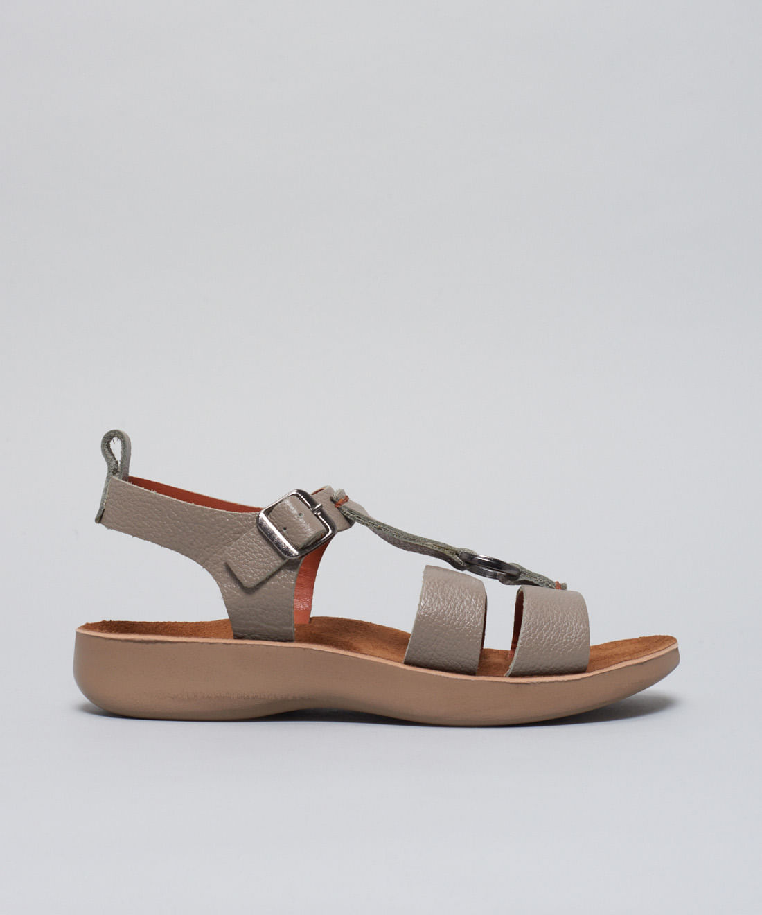 Rasteira Couro Argola - Cinza - Imagem 16