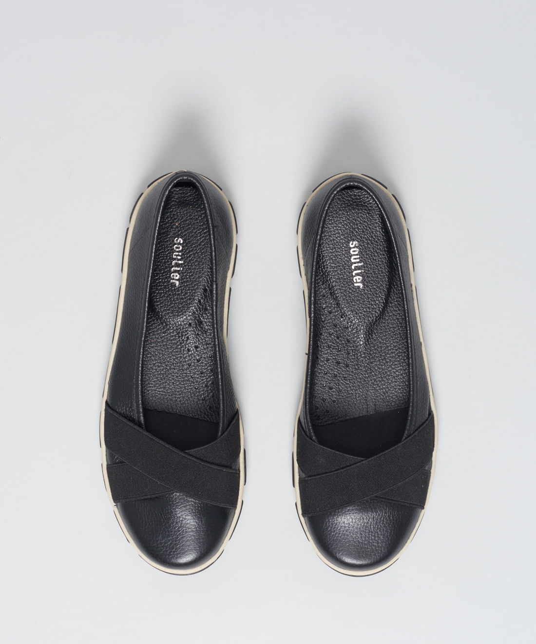 Sapatilha Frances Elastico Cruzado - Preto - Imagem 9