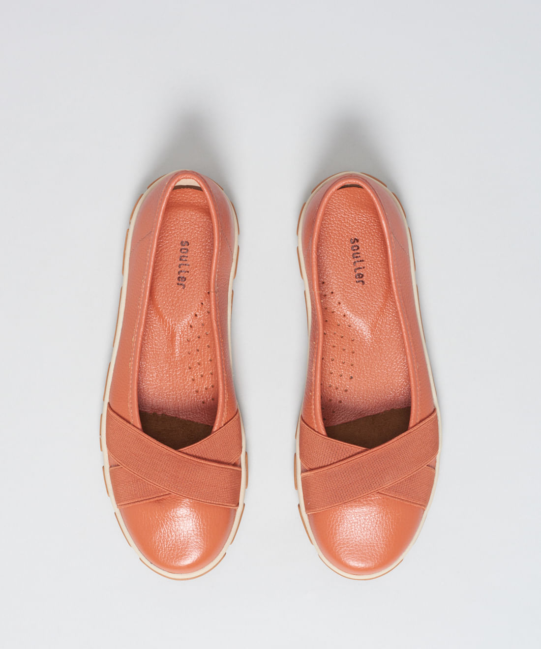 Sapatilha Frances Elastico Cruzado - Ocre - Imagem 14