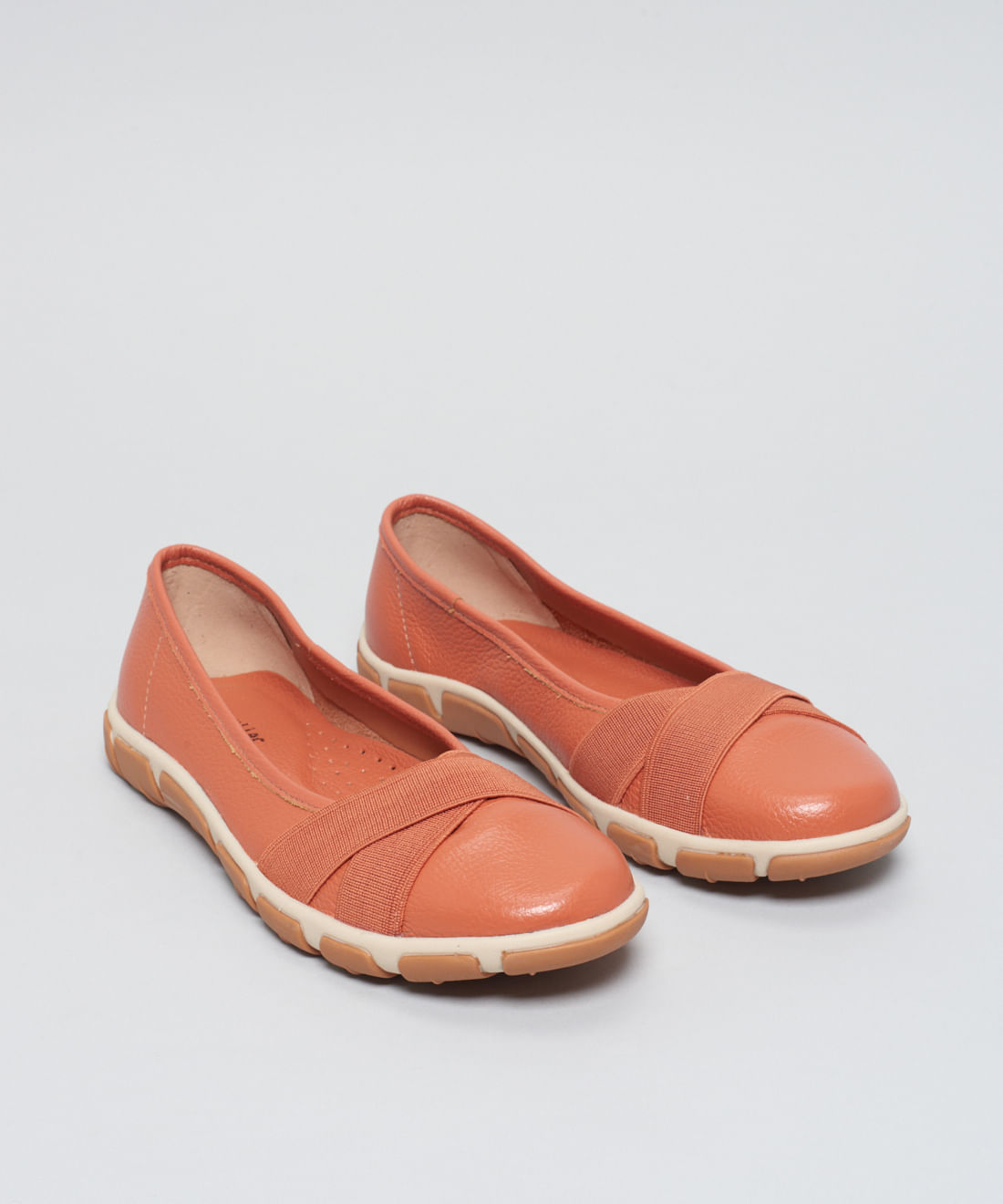 Sapatilha Frances Elastico Cruzado - Ocre - Imagem 37