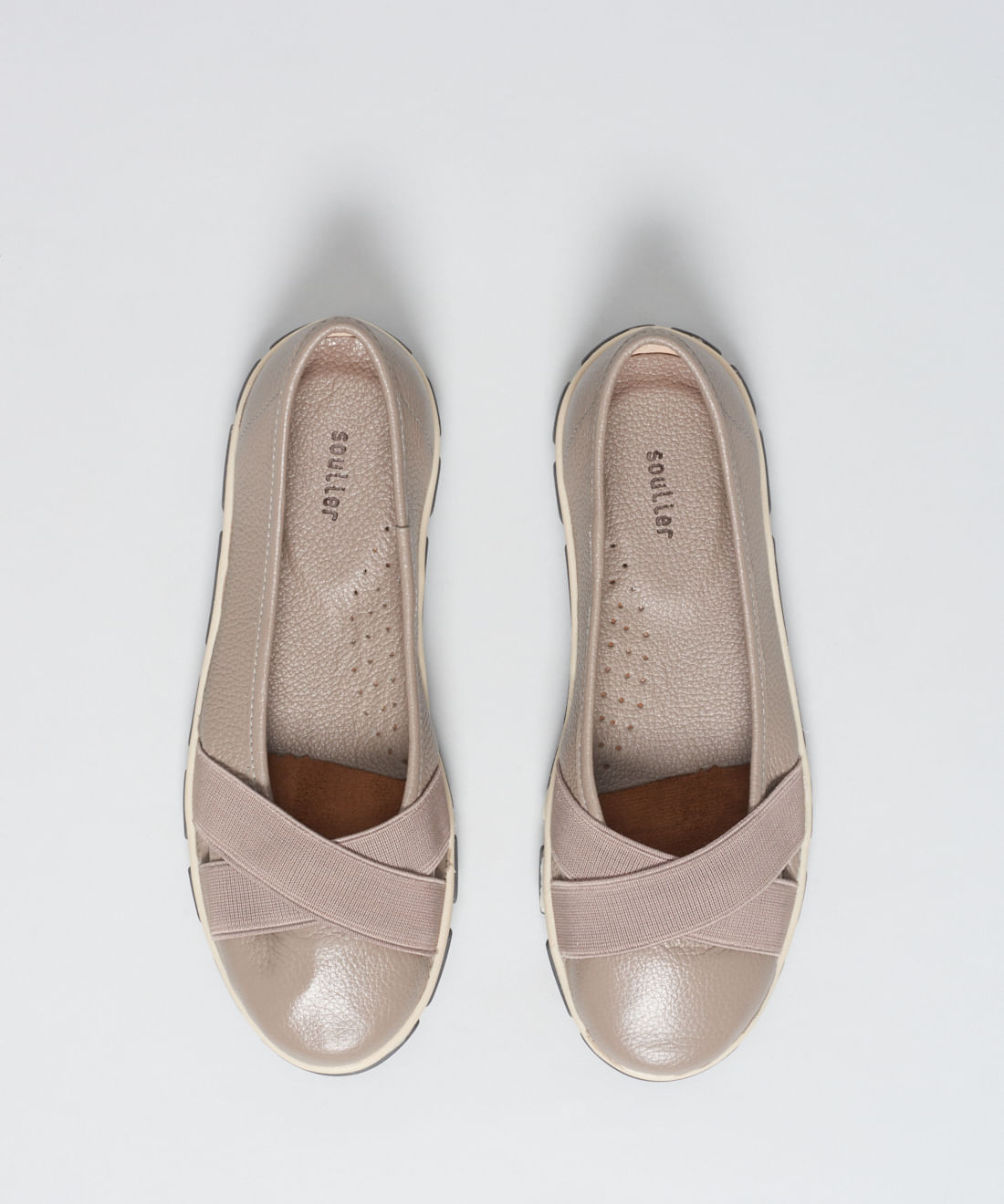 Sapatilha Frances Elastico Cruzado - Cinza - Imagem 4