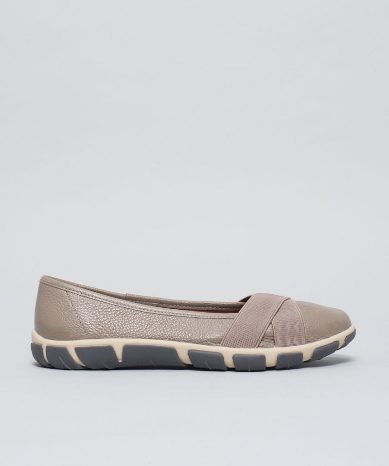 Sapatilha Frances Elastico Cruzado - Cinza 40 - cinza