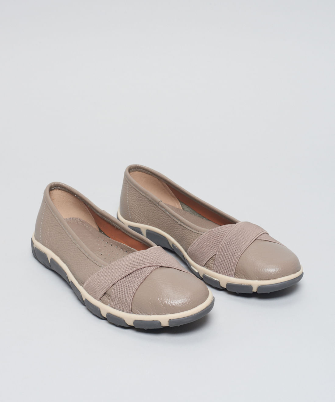 Sapatilha Frances Elastico Cruzado - Cinza - Imagem 37