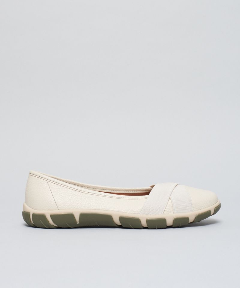 Sapatilha Frances Elastico Cruzado - Offwhite 33 - offwhite