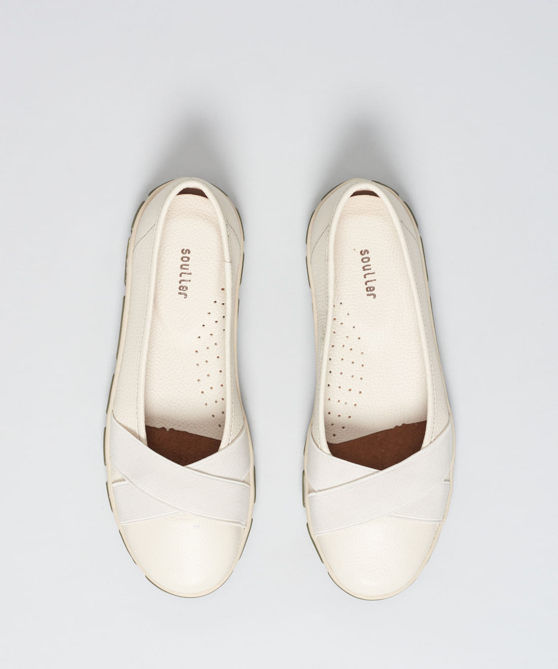 Sapatilha Frances Elastico Cruzado - Offwhite - Imagem 4