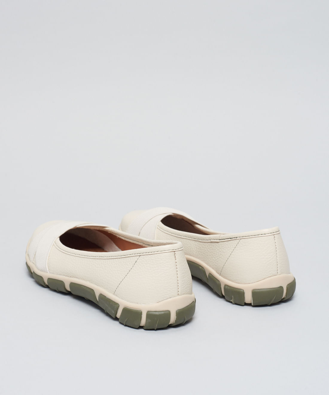 Sapatilha Frances Elastico Cruzado - Offwhite - Imagem 13