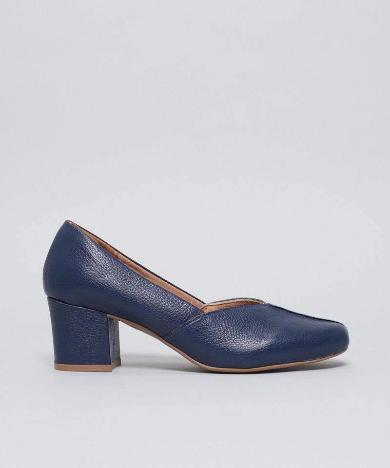 Scarpin Couro Nath - Navy 39 - navy
