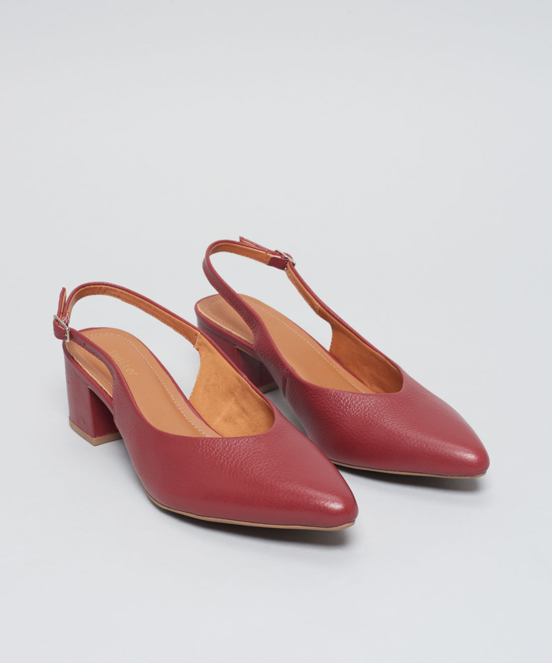 Scarpin Mule Bico Fino - Merlot - Imagem 12