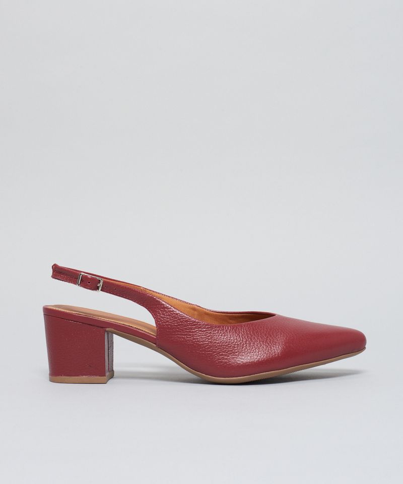 Scarpin Mule Bico Fino - Merlot 37 - merlot