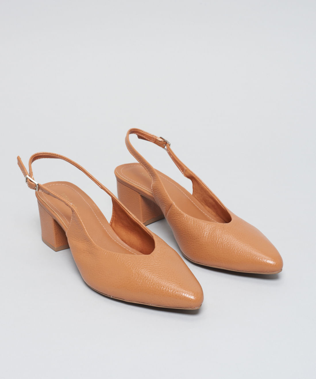 Scarpin Mule Bico Fino - Caramelo - Imagem 12