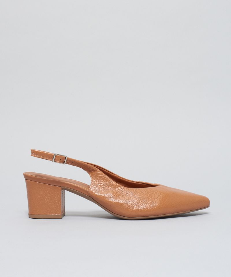 Scarpin Mule Bico Fino - Caramelo 37 - caramelo