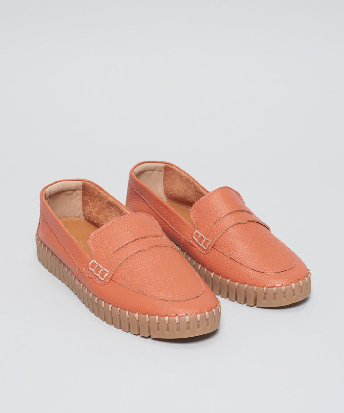 Mocassim Couro Tratorado Seleiro - Ocre - Imagem 2
