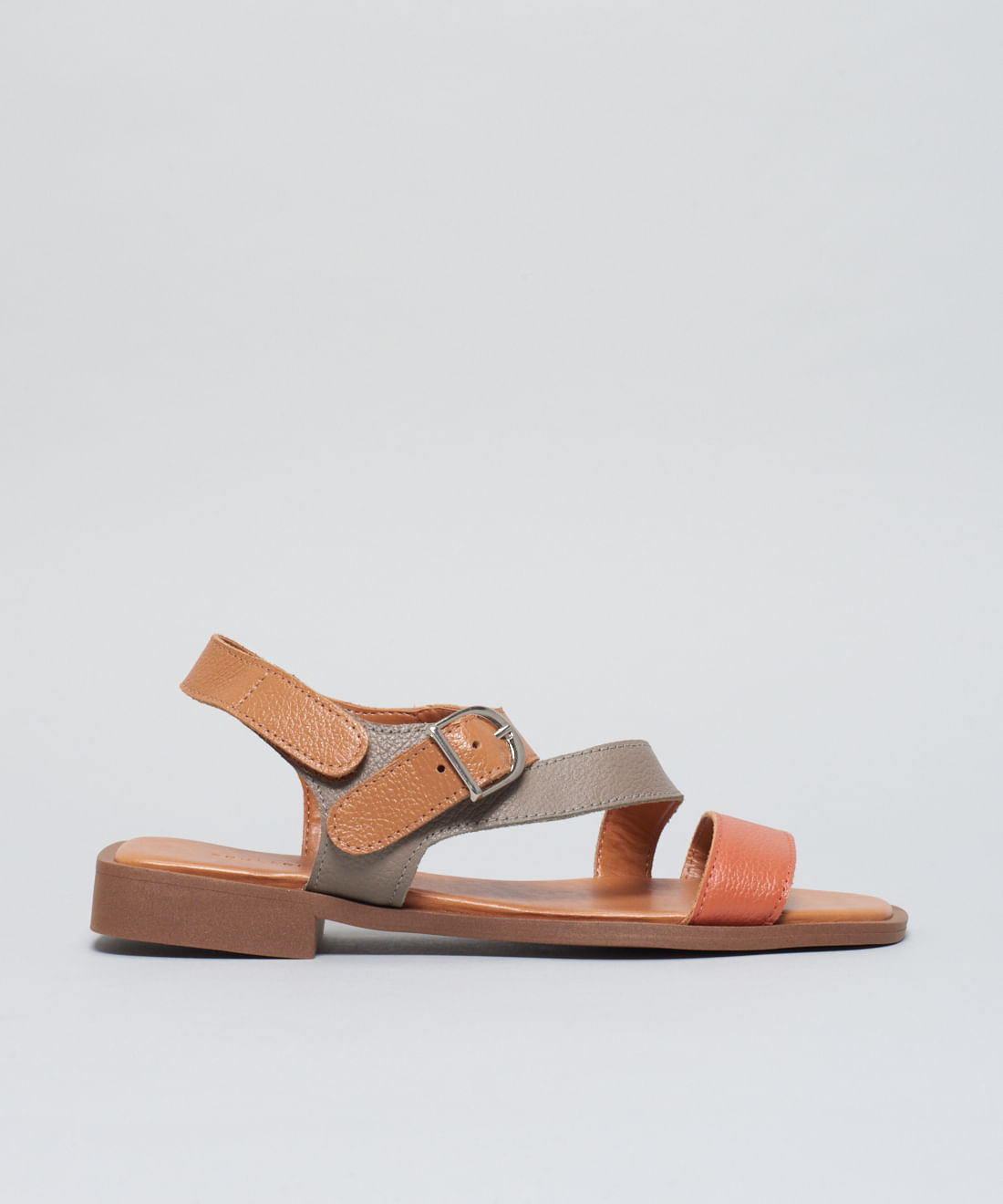 Rasteira Couro Tiras Renata - Colors