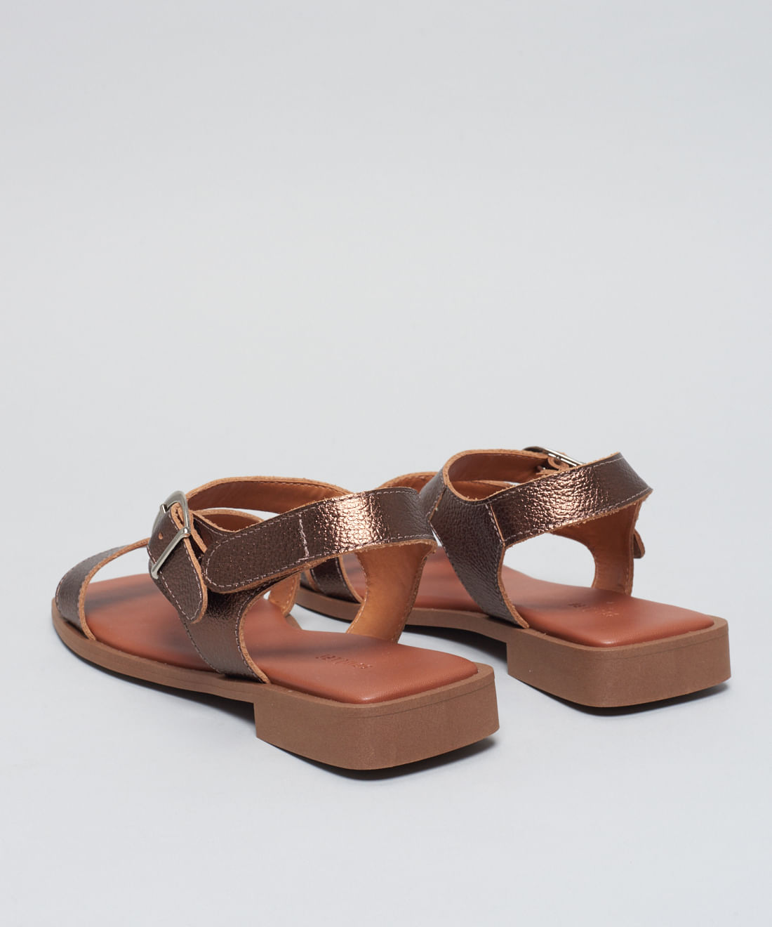 Rasteira Couro Tiras Renata - Bronze - Imagem 8