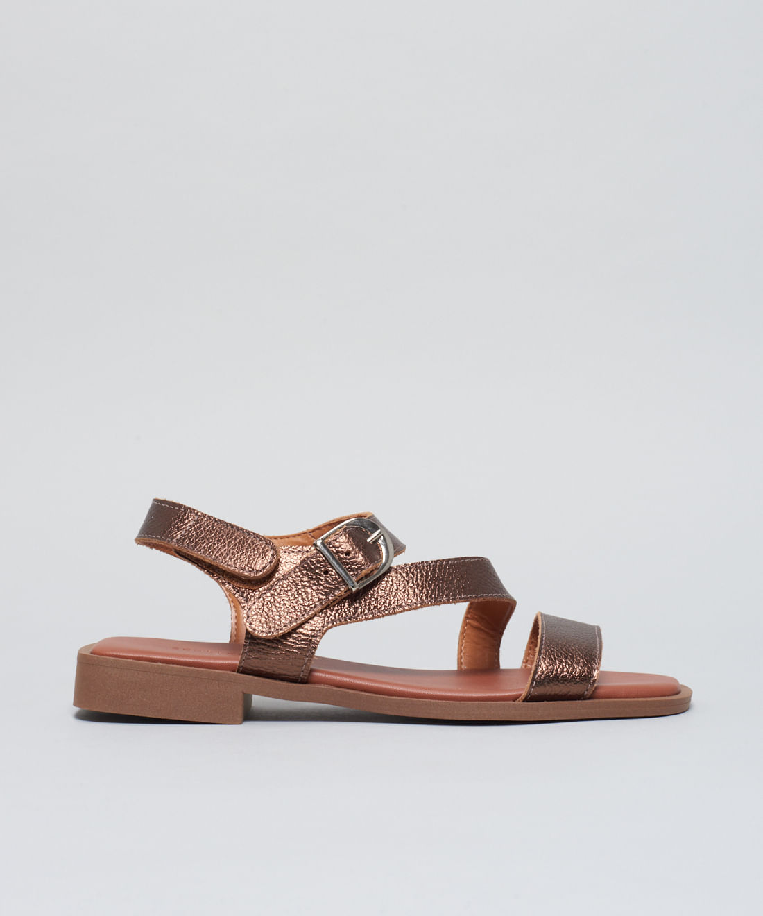 Rasteira Couro Tiras Renata - Bronze - Imagem 11