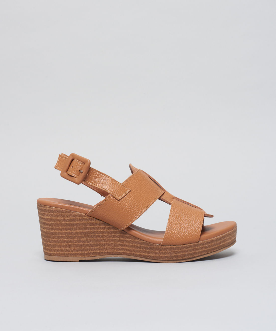 Anabela Couro Antonia - Caramelo - Imagem 21