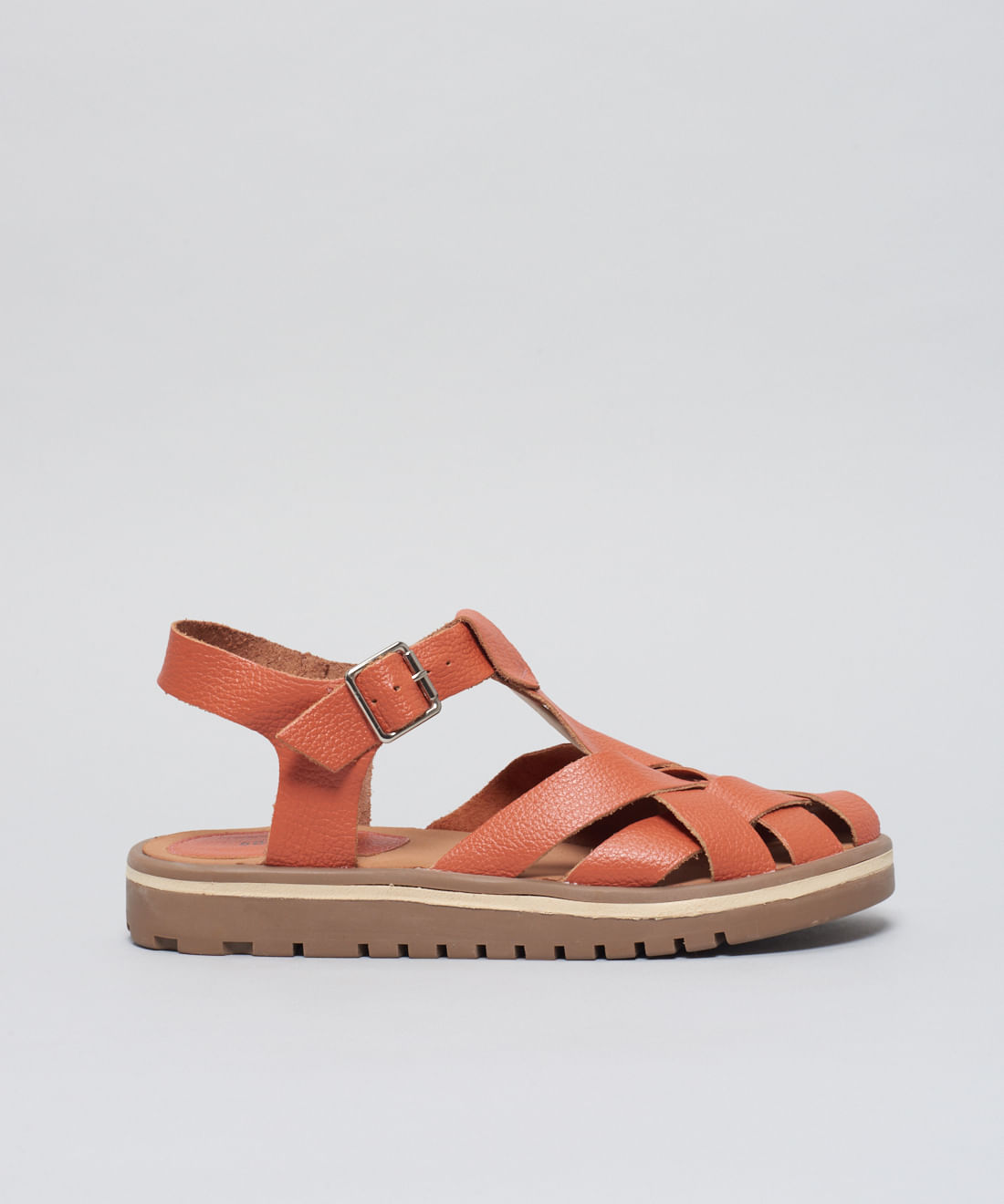 Rasteira Tratorada Entrelace - Ocre - Imagem 11