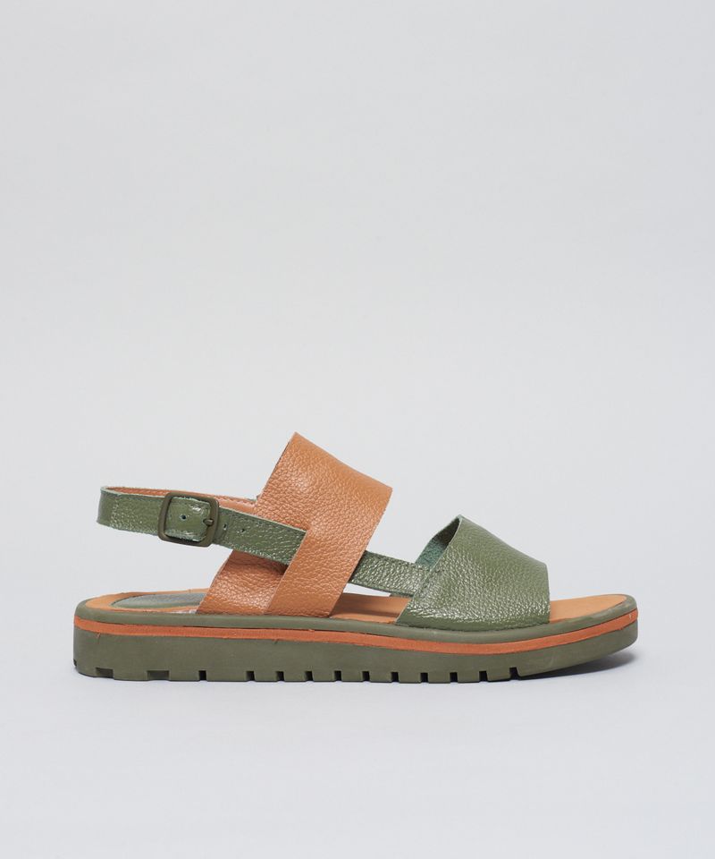 Rasteira Tratorada Manu - Verde Militar 39 - verde militar