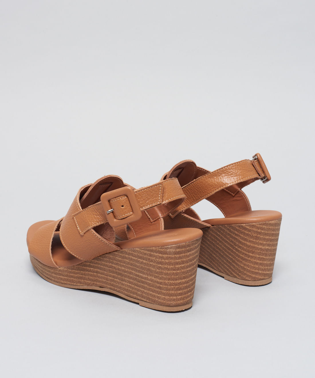 Anabela Couro Antonia - Caramelo - Imagem 23