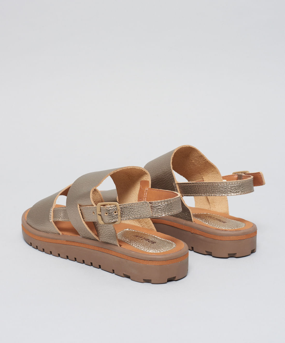 Rasteira Tratorada Manu - Prata Velho - Imagem 13