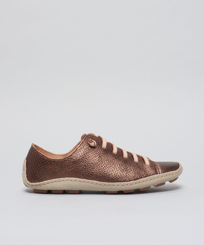 Tenis Perfuros Bicolor - Bronze 40 - bronze