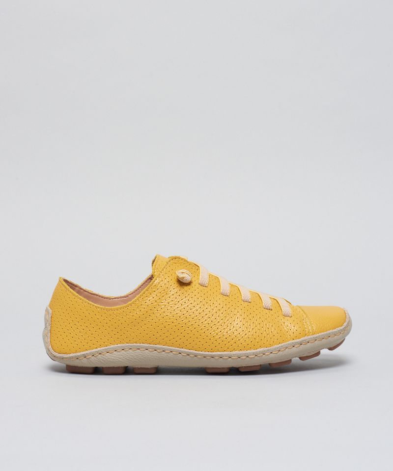 Tenis Perfuros Bicolor - Mostarda 39 - mostarda