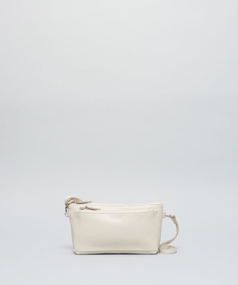 Bolsa p Couro Cecilia - Offwhite u - offwhite