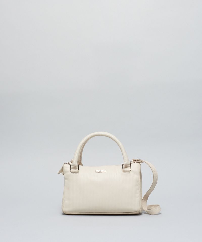 Bolsa p Couro Cotele - Offwhite u - offwhite