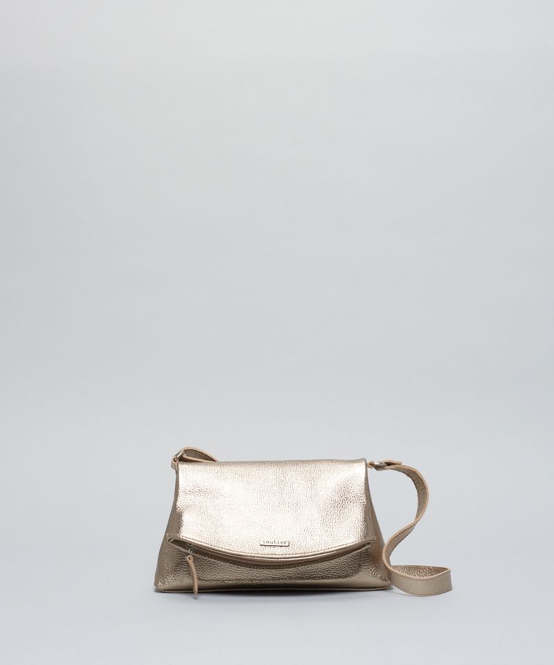 Bolsa p Couro Pratica - Prata Velho u - prata velho