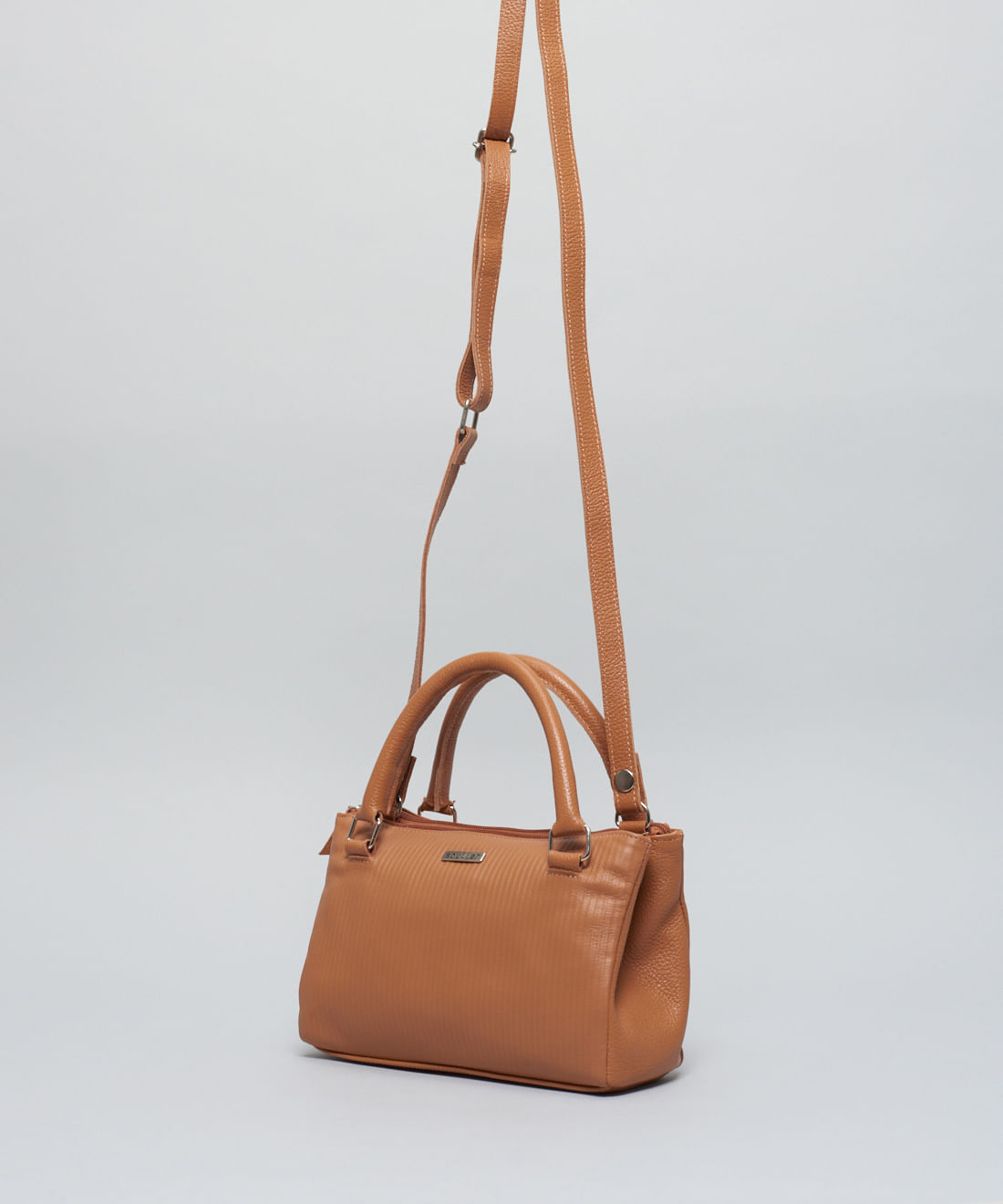 Bolsa p Couro Cotele - Caramelo - Imagem 2