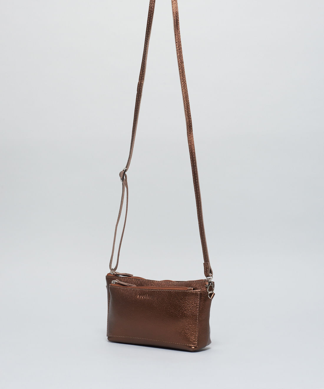 Bolsa p Couro Cecilia - Bronze - Imagem 2